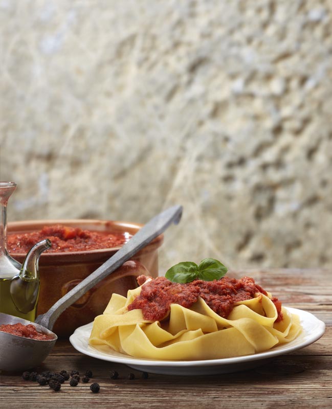 Ricetta di casa Agromonte: Tagliatelle al ragù